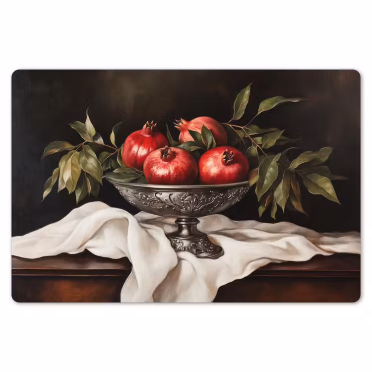 Granaatappels - Klassiek - Vintage Placemat vinyl groot -zzsfeer1_Kitchenyeah-website