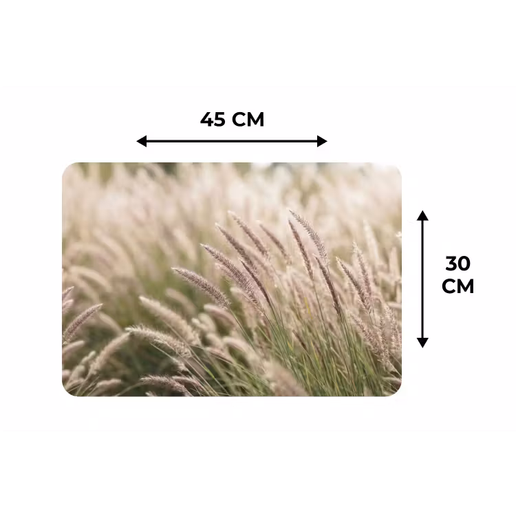 Gras - Close up - Groen Placemat vinyl groot -specs