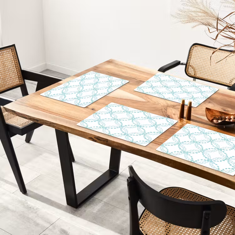 Groen - Patroon - Vormen Placemat vinyl groot 368 -zzsfeer4_Kitchenyeah-website