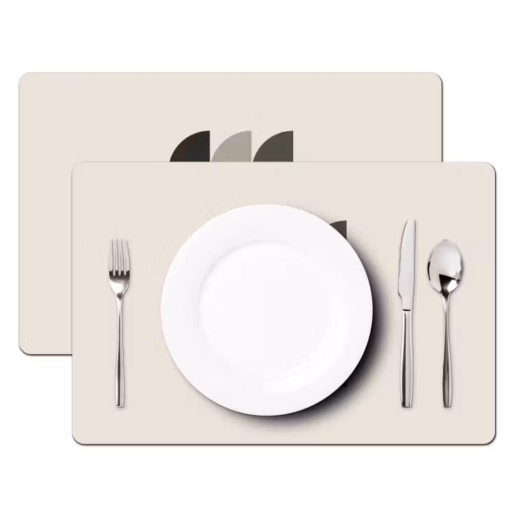 Halve cirkels - Aardetinten - Grafisch Placemat vinyl groot -zzsfeer2_Kitchenyeah-website