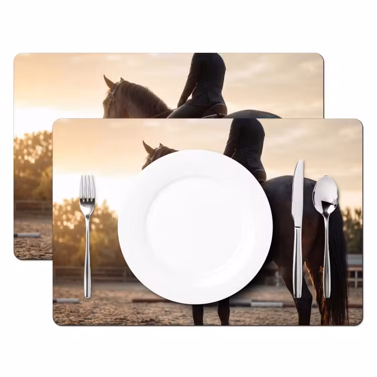 Harmonie - Ruiter - Zon Placemat vinyl groot -zzsfeer2_Kitchenyeah-website