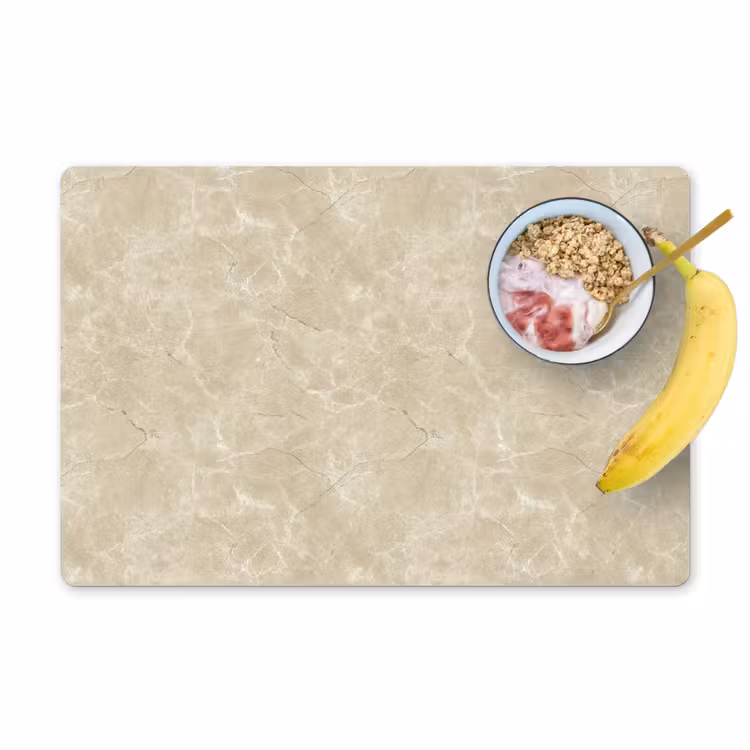 Lichtbeige - Marmer - Diffusie adering Placemat vinyl groot 368 -zzzproduct_Kitchenyeah-website