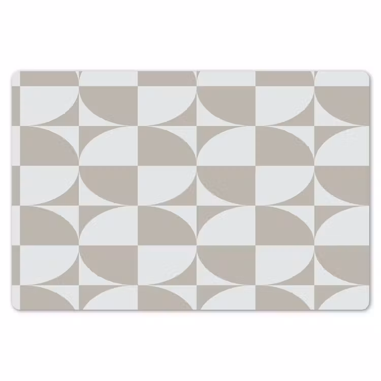 Lichtgrijs - Wit - Vierkant - Rond Placemat vinyl groot 368 -zzsfeer1_Kitchenyeah-website