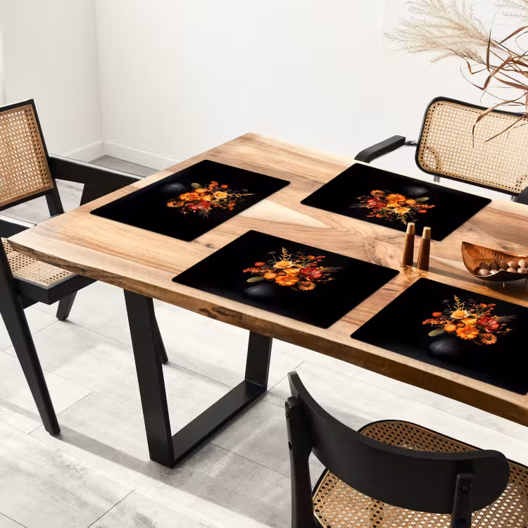 Herfst - Boeket - Oranje Placemat vinyl groot -zzsfeer4_Kitchenyeah-website