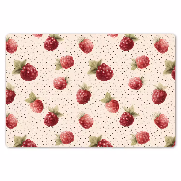 Framboos - Stippen - Rood Placemat vinyl groot 368 -zzsfeer1_Kitchenyeah-website