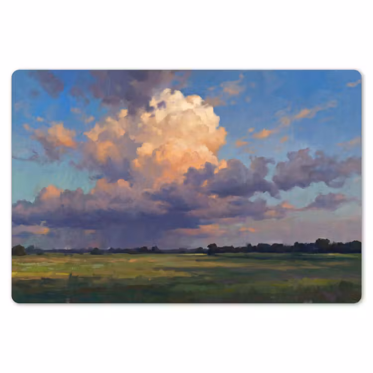 Lucht - Wolken - Landschap - Modern - Oranje Placemat vinyl groot -zzsfeer1_Kitchenyeah-website