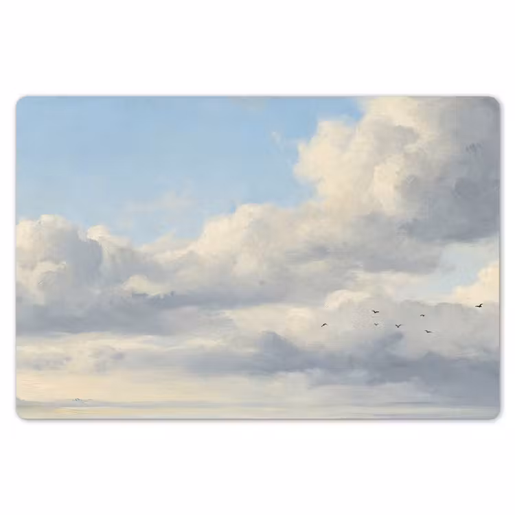 Lucht - Wolken - Natuur - Klassiek - Blauw Placemat vinyl groot -zzsfeer1_Kitchenyeah-website
