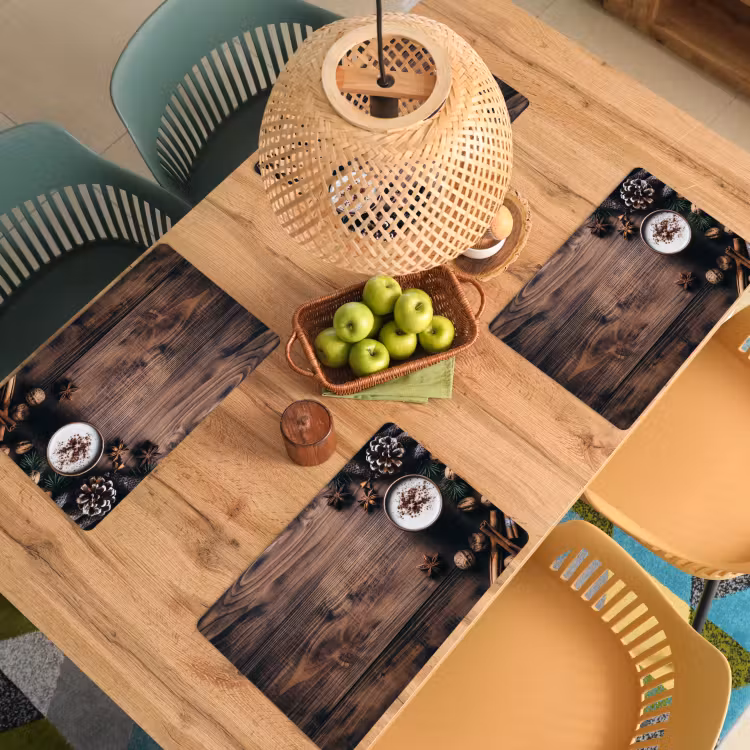 Hout - Landelijk - Warm - Natuur Placemat vinyl groot -zzsfeer5_Kitchenyeah-website