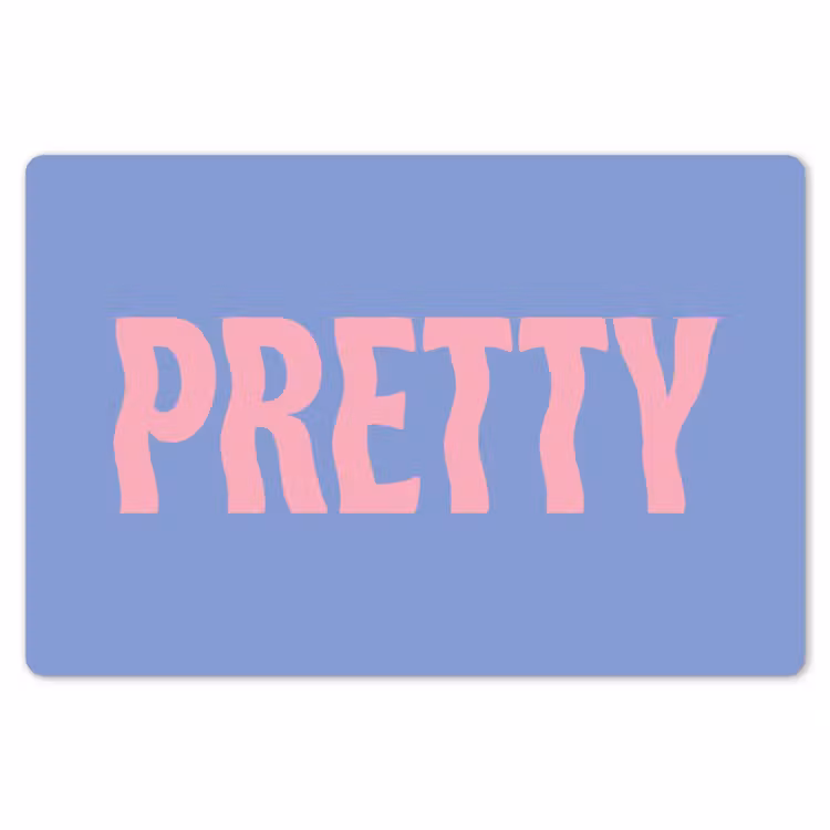 Pretty - Roze - Blauw - Golvend Placemat vinyl groot -zzsfeer1_Kitchenyeah-website