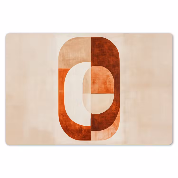 Illustratie - Abstract - Vormen - Rood Placemat vinyl groot -zzsfeer1_Kitchenyeah-website