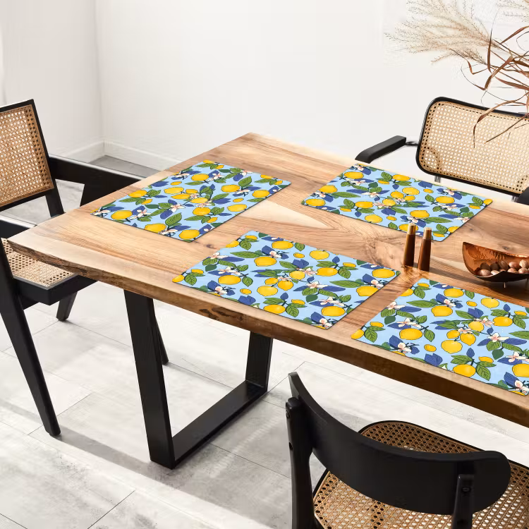 Illustratie - Citroen - Patroon Placemat vinyl groot 368 -zzsfeer4_Kitchenyeah-website