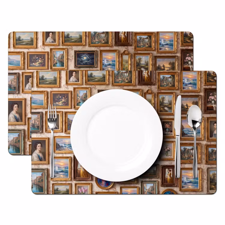 Interieur - Kunst - Collectie - Klassiek - Goud Placemat vinyl groot -zzsfeer2_Kitchenyeah-website