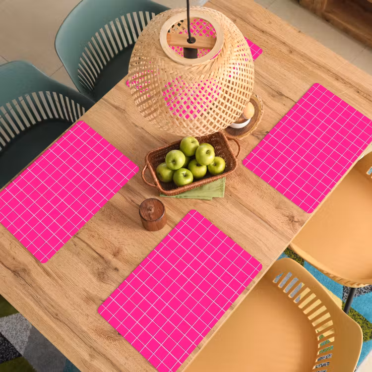 Tegels - Vierkant - Fuchsia Placemat vinyl groot 368 -zzsfeer5_Kitchenyeah-website