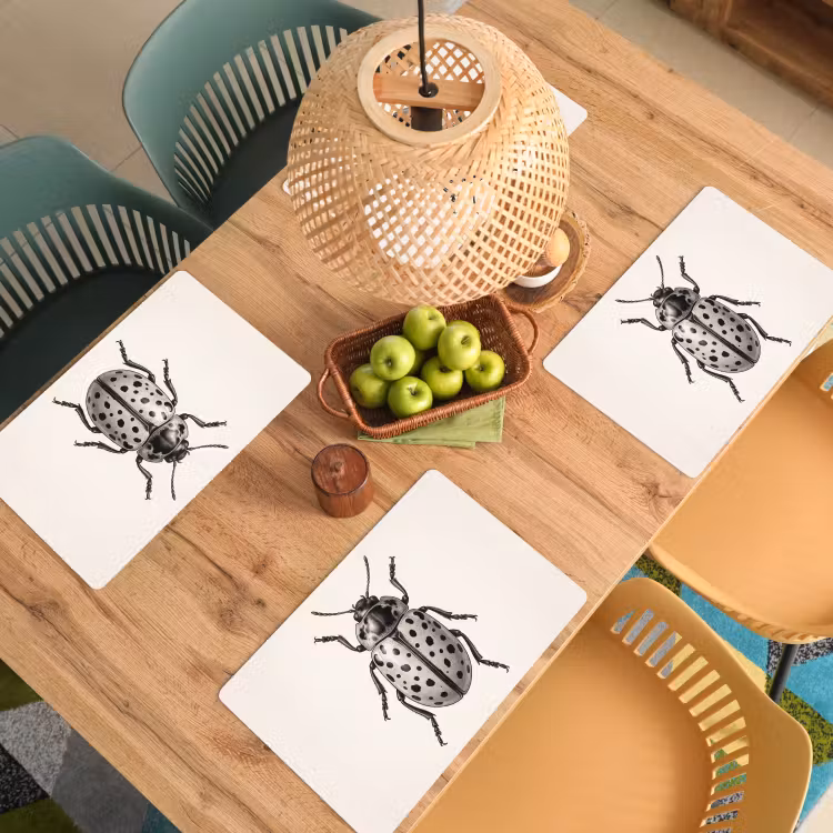 Kever - Insect - Vintage Placemat vinyl groot -zzsfeer5_Kitchenyeah-website
