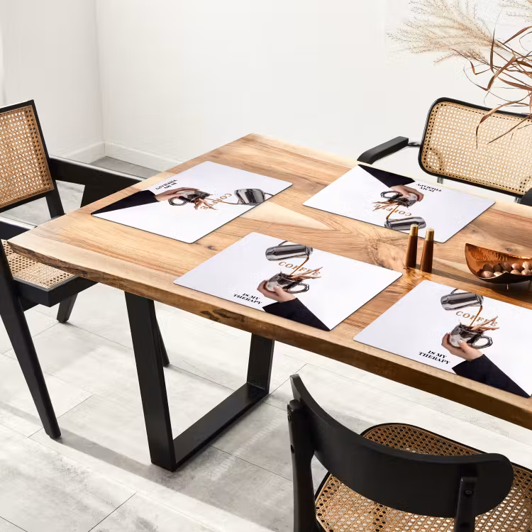 Koffie - Mok - Kan - Therapie Placemat vinyl groot -zzsfeer4_Kitchenyeah-website