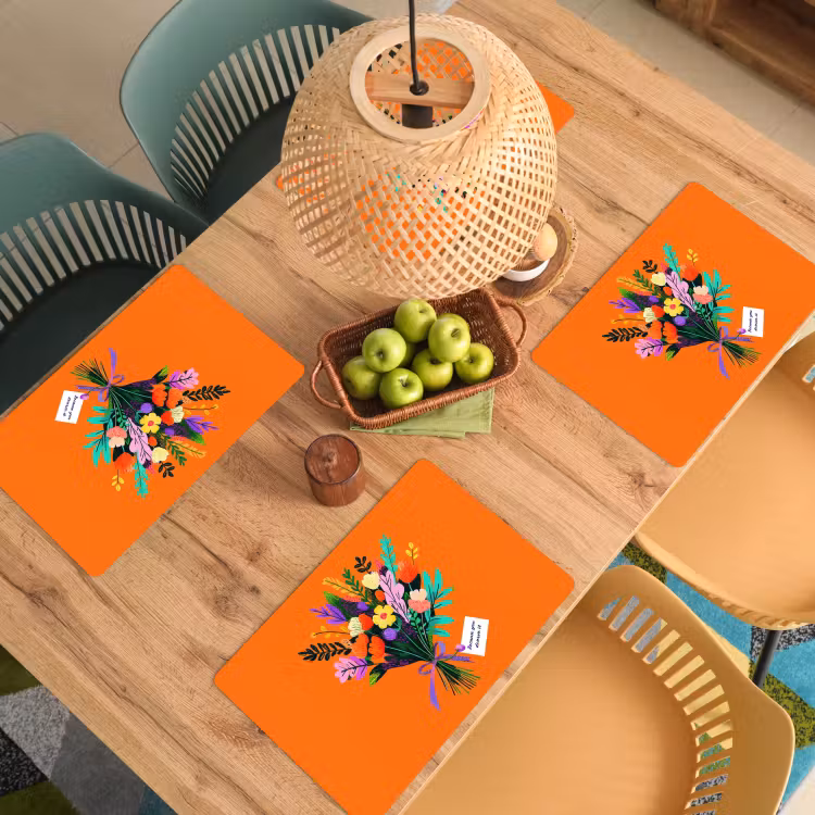 Kaartje - Boeket - Bloemen Placemat vinyl groot -zzsfeer5_Kitchenyeah-website