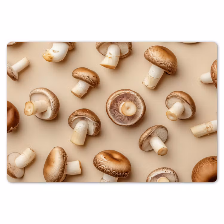 Kastanje Champignons - Beige Placemat vinyl groot -zzsfeer1_Kitchenyeah-website