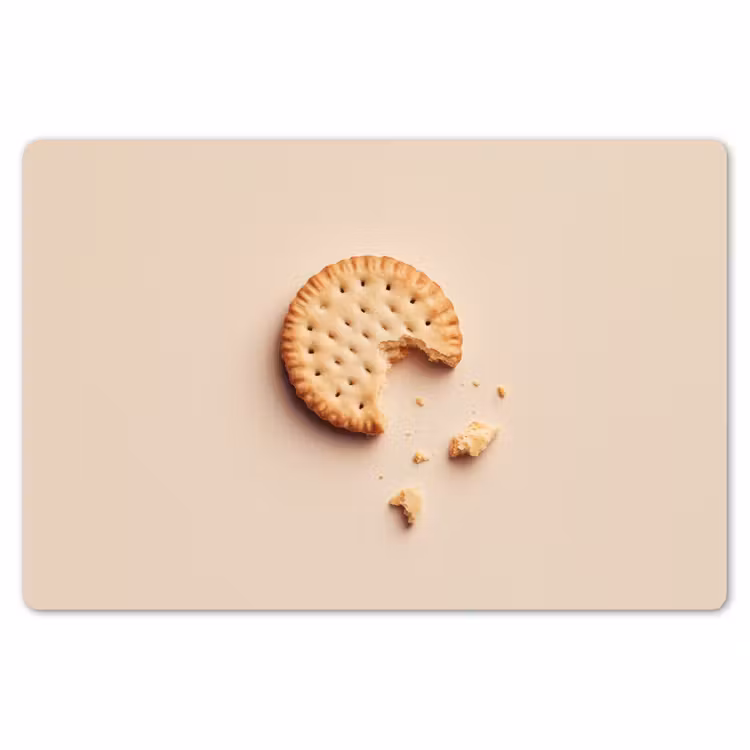 Koekje - Kruimels - beige Placemat vinyl groot -zzsfeer1_Kitchenyeah-website