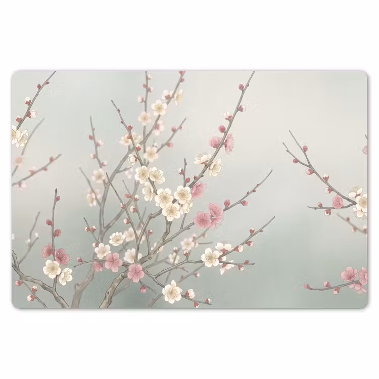 Kersen - Bloesem - Groen Placemat vinyl groot -zzsfeer1_Kitchenyeah-website