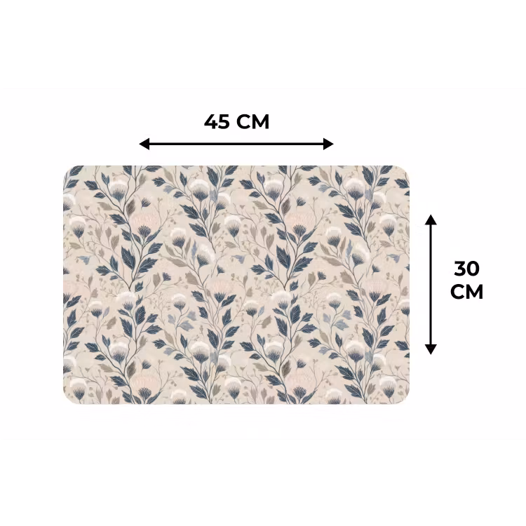 Klassiek - Botanisch - Kleurrijk Placemat vinyl groot 368 -specs