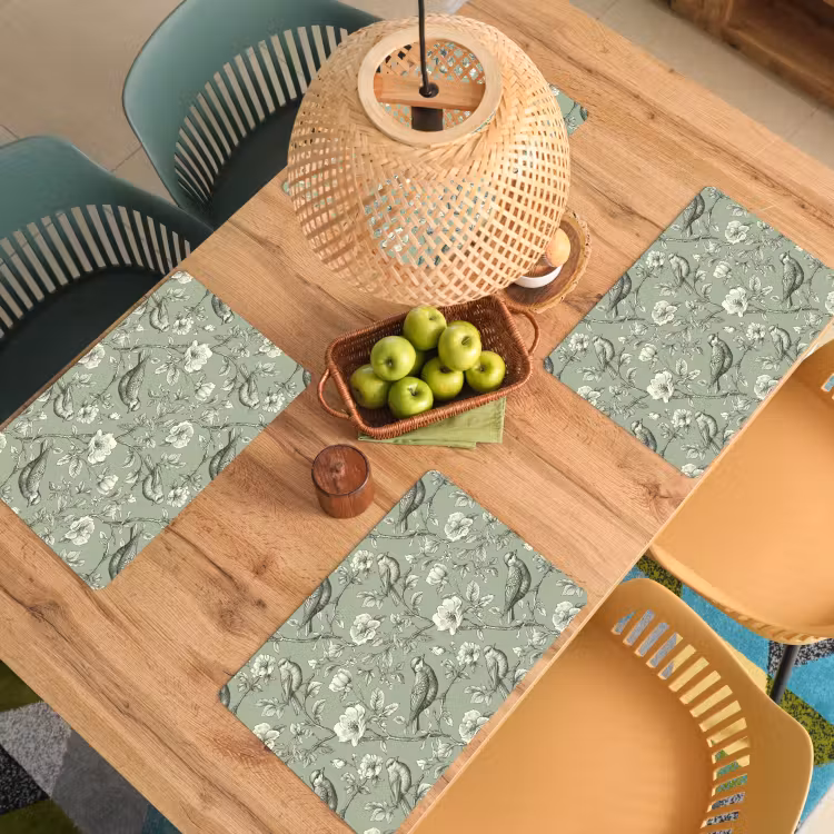 Klassiek - Botanisch - Groen Placemat vinyl groot 368 -zzsfeer5_Kitchenyeah-website