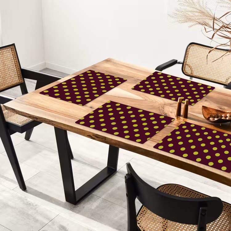 Klassiek - Stippen - Groen Placemat vinyl groot 368 -zzsfeer4_Kitchenyeah-website