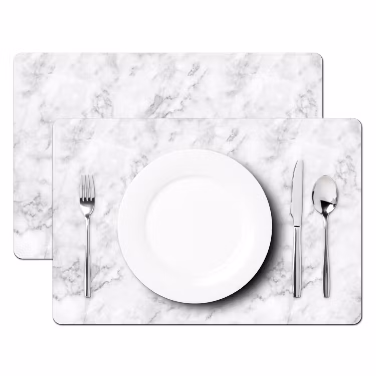 Klassiek - Marmer - Aders - Grijs Placemat vinyl groot 368 -zzsfeer2_Kitchenyeah-website