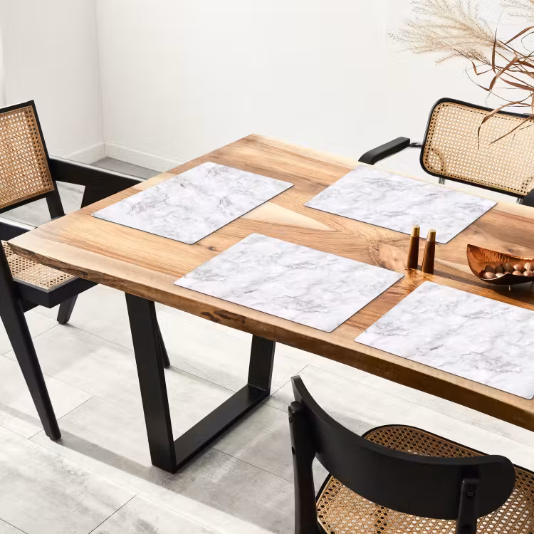 Klassiek - Marmer - Aders - Grijs Placemat vinyl groot 368 -zzsfeer4_Kitchenyeah-website