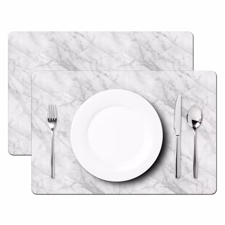 Klassiek - Marmer - Grijs Placemat vinyl groot 368 -zzsfeer2_Kitchenyeah-website