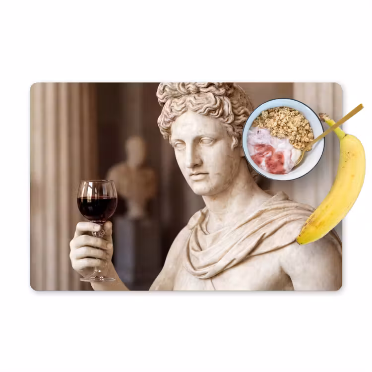 Klassiek - Marmer - Wijn Placemat vinyl groot -zzzproduct_Kitchenyeah-website