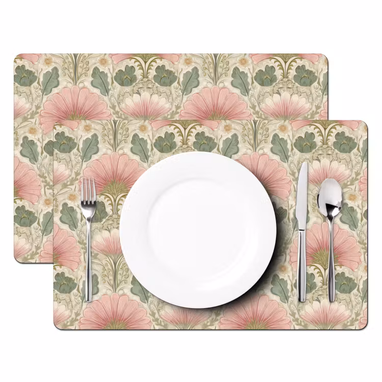 Klassiek - Patroon - Roze Placemat vinyl groot 368 -zzsfeer2_Kitchenyeah-website
