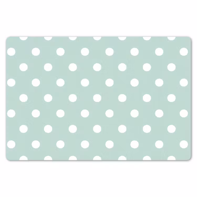 Klassiek - Polka - Groen Placemat vinyl groot 368 -zzsfeer1_Kitchenyeah-website