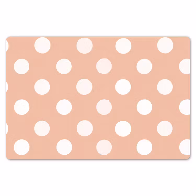 Klassiek - Polka - Perzik Placemat vinyl groot 368 -zzsfeer1_Kitchenyeah-website