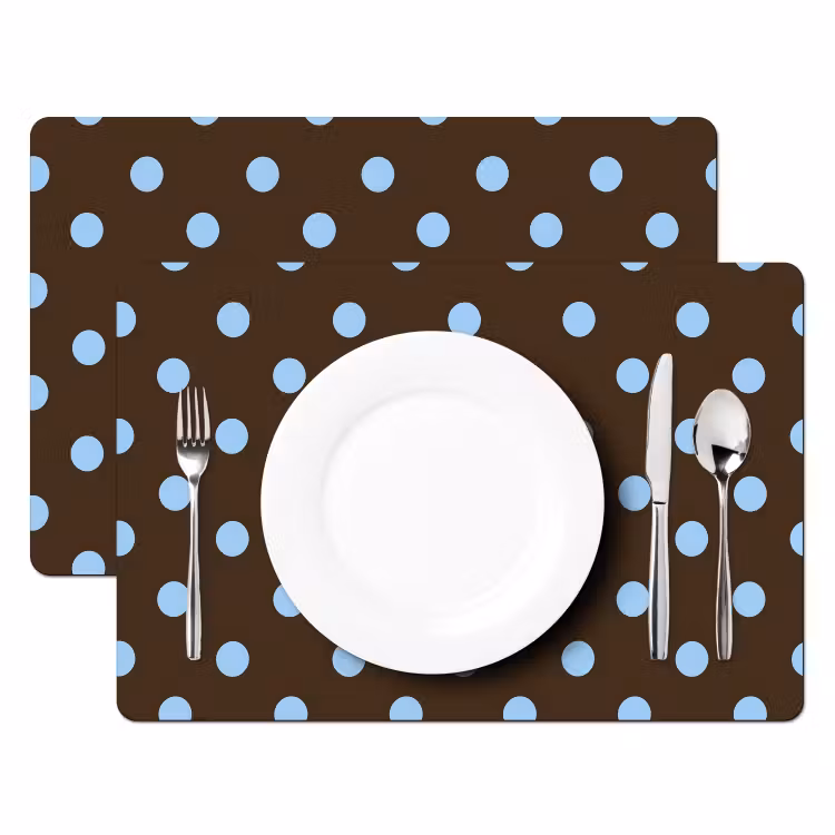 Klassiek - Stippen - Bruin Placemat vinyl groot 368 -zzsfeer2_Kitchenyeah-website