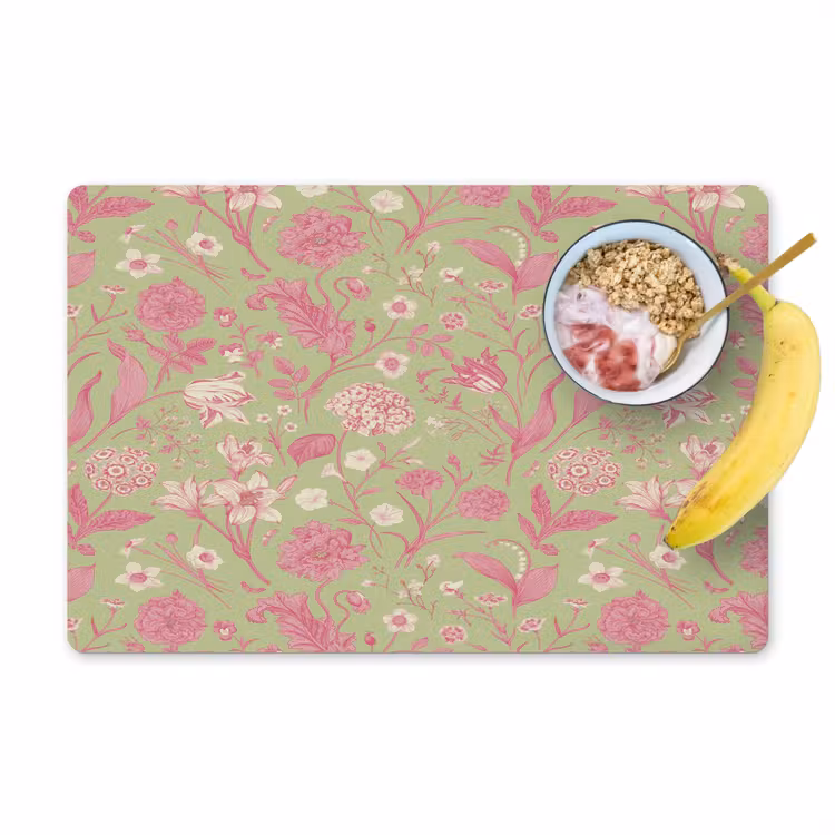 Classic - Pink - Mint Placemat vinyl groot 368 -zzzproduct_Kitchenyeah-website