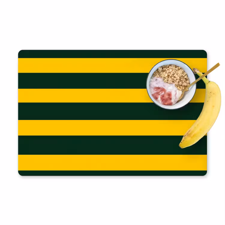Klassiek - Strepen - Groen Placemat vinyl groot 368 -zzzproduct_Kitchenyeah-website