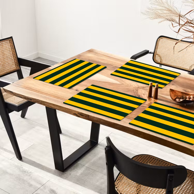 Klassiek - Strepen - Groen Placemat vinyl groot 368 -zzsfeer4_Kitchenyeah-website