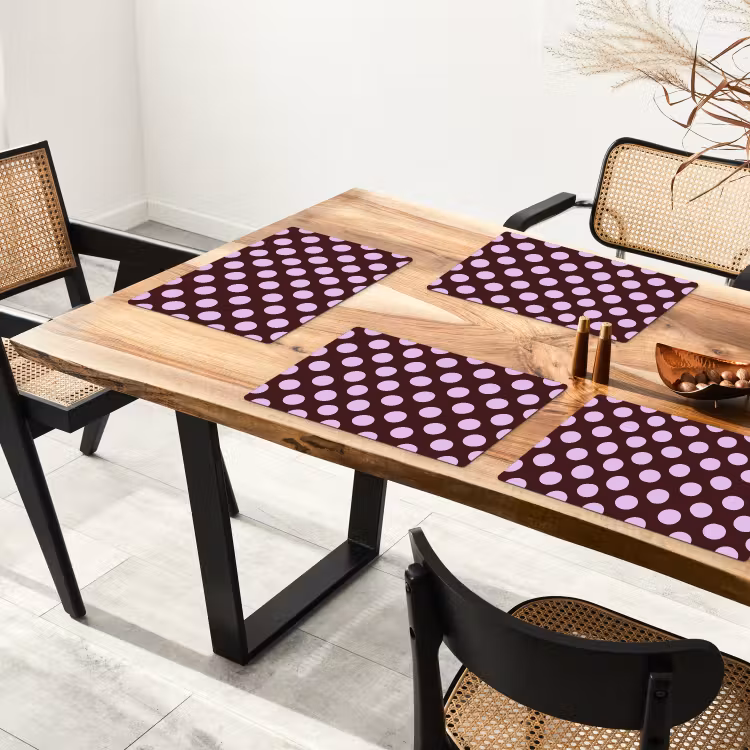 Klassiek - Stippen - Paars Placemat vinyl groot 368 -zzsfeer4_Kitchenyeah-website