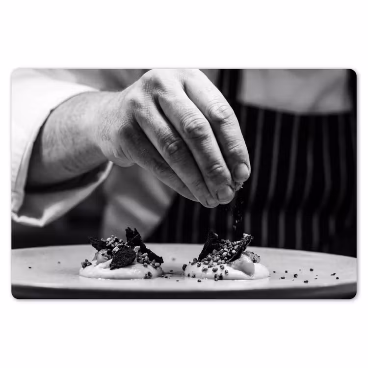 Chef - Garnering - Gerecht Placemat vinyl groot -zzsfeer1_Kitchenyeah-website