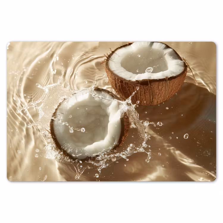 Kokosnoot - Water - Beige - Spetters Placemat vinyl groot -zzsfeer1_Kitchenyeah-website