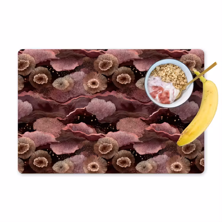 Koraal - Organisch - Roze Placemat vinyl groot 368 -zzzproduct_Kitchenyeah-website