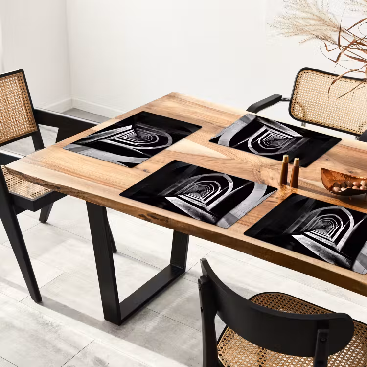 Gang - Bogen - Schaduw - Diepte Placemat vinyl groot -zzsfeer4_Kitchenyeah-website