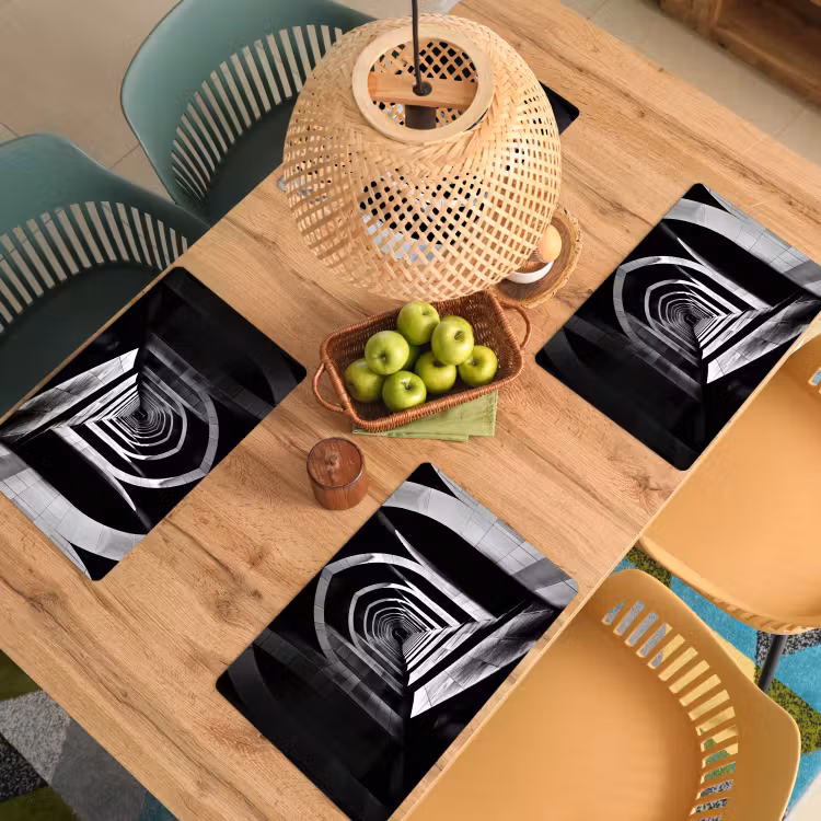 Gang - Bogen - Schaduw - Diepte Placemat vinyl groot -zzsfeer5_Kitchenyeah-website