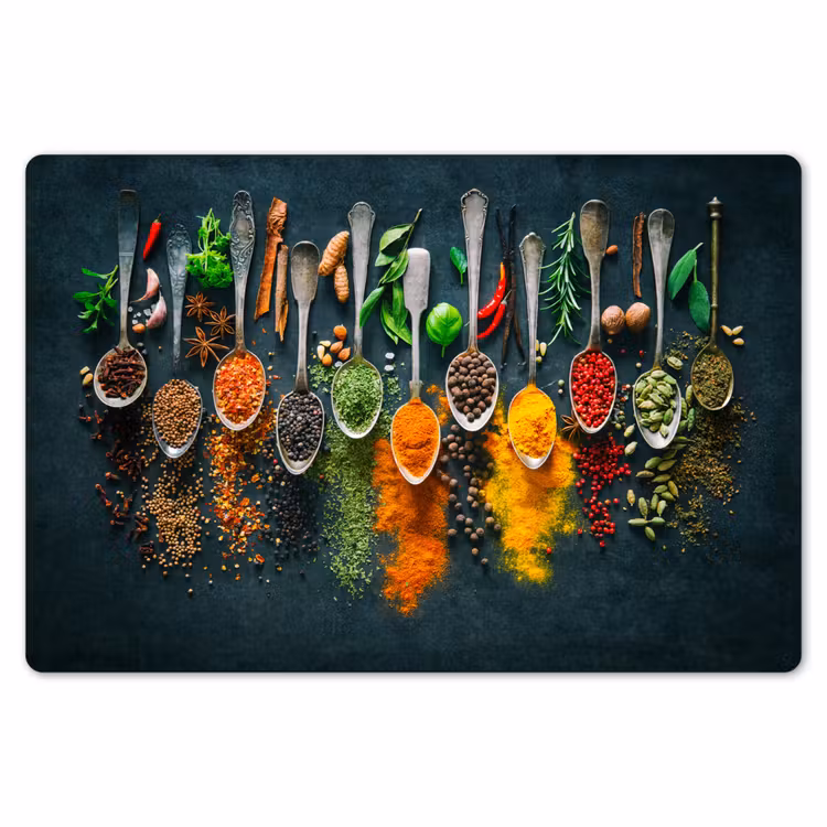 Kruiden - Specerijen - Lepels Placemat vinyl groot -zzsfeer1_Kitchenyeah-website
