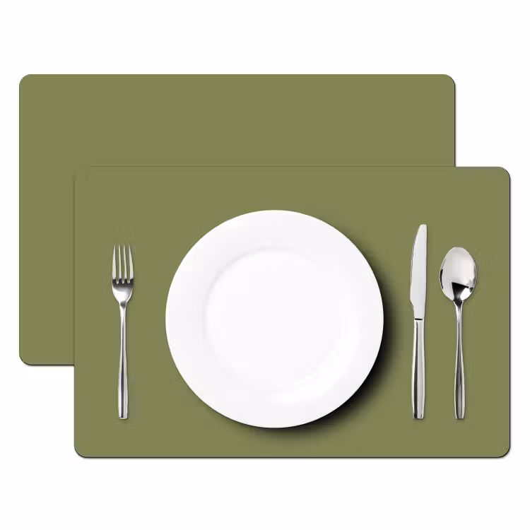 Herbal - Matcha - Groen Placemat vinyl groot 368 -zzsfeer2_Kitchenyeah-website