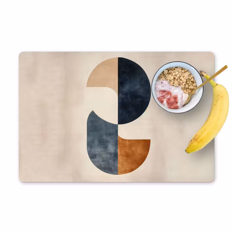 Cirkels - Abstract - Kleurrijk Placemat vinyl groot -zzzproduct_Kitchenyeah-website