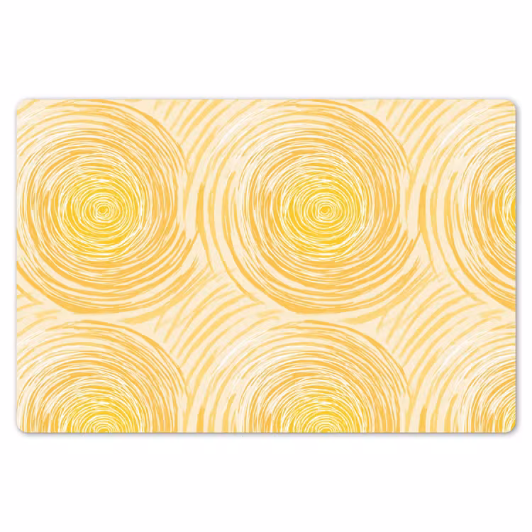 Cirkels - Abstract - Artistiek - Geel Placemat vinyl groot 368 -zzsfeer1_Kitchenyeah-website