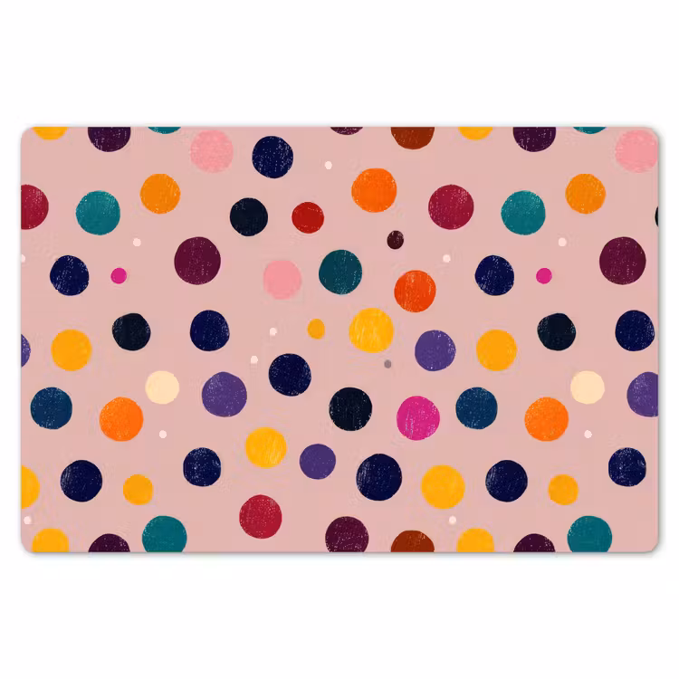 Cirkels - Patroon - Kleurrijk Placemat vinyl groot 368 -zzsfeer1_Kitchenyeah-website