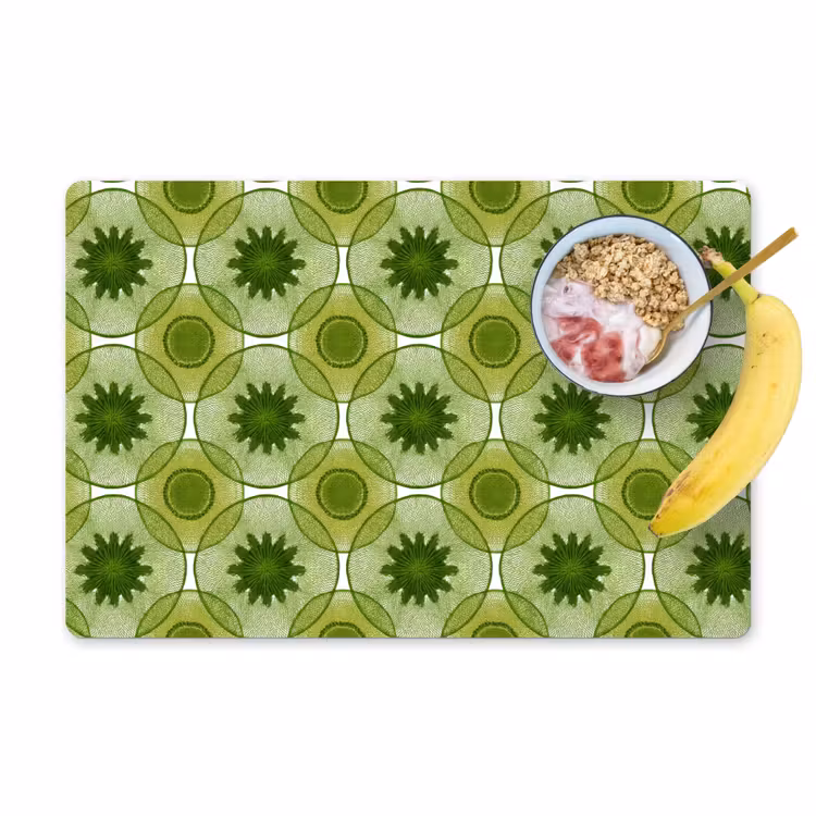 Cirkels - Patroon - Groen Placemat vinyl groot 368 -zzzproduct_Kitchenyeah-website
