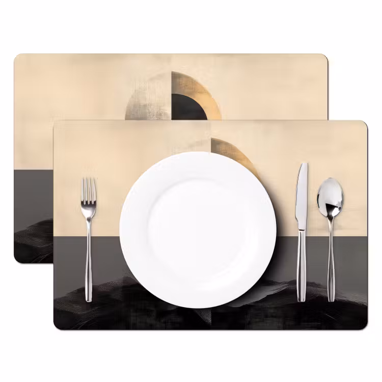 Cirkels - Schaduw - Abstract Placemat vinyl groot -zzsfeer2_Kitchenyeah-website